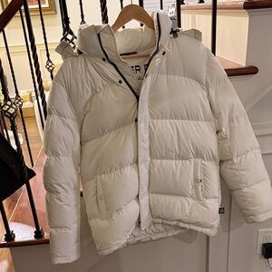 Aritzia White Puffer Jacket